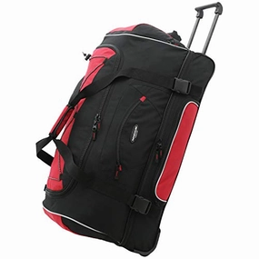 Travelers Club Adventure Upright Rolling Duffel Bag, Red, 36 Inch 119.0L Shop Todays Picks
