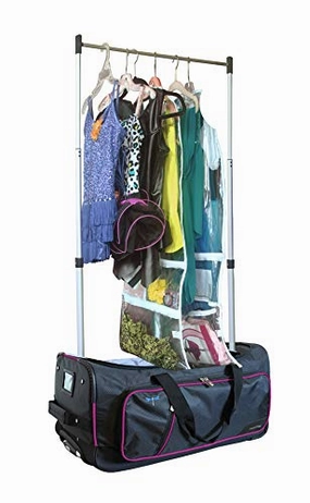 Travolution 23 Inch Garment Rack Duffel With Wheels, Pink Best Deal Alert