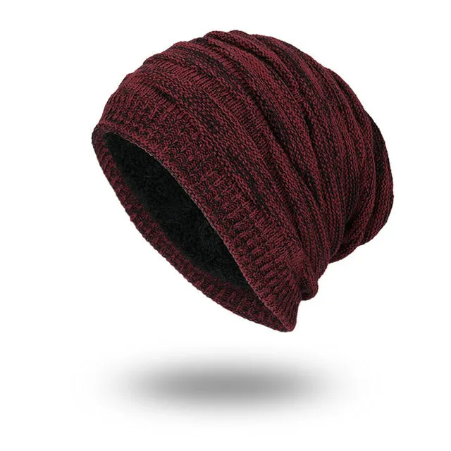 Last Chance Offer MustHave Deal Men'S Fashion Knitted Winter Beanies - Black,Grey,Khaki,Navy,Burgundy