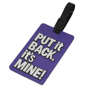 Put It Back, It'S Mine! Luggage Tag Flash Deal Alert Shop Grab Savings
