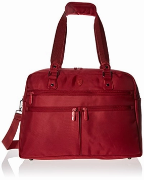 Heys America Unisex Hilite Multi-Zip Boarding Duffel With Rfid Red Duffel Bag Sweet Deal Inside