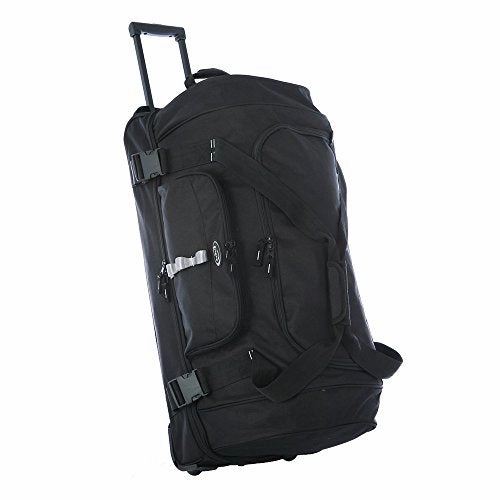 Olympia Sports Plus Drop Bottom Rolling Duffel Bag In Black Trending Now Offer