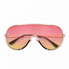 Shop Save Big Summer Fashion Oversize Shield Big Frame Sunglasses For Women