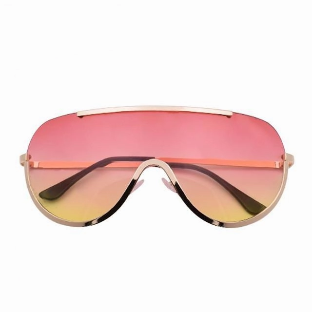 Shop Save Big Summer Fashion Oversize Shield Big Frame Sunglasses For Women