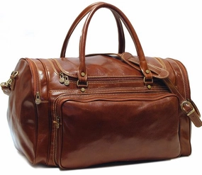 Torino 20" Leather Travel Duffel Color: Vecchio Brown Exclusive Online Offer