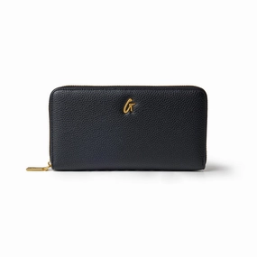Jumbo Pebble Wallet - Black Hot Item Clearance Dont Miss Out