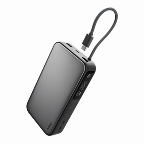 Dont Miss Out Aukey Pb-Y48 130W Spark Sling 20000Mah Power Bank With Built In Usb C Cable