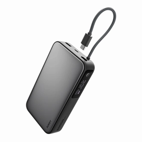 Dont Miss Out Aukey Pb-Y48 130W Spark Sling 20000Mah Power Bank With Built In Usb C Cable