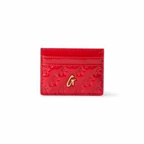 Dont Miss Big Savings Shop Smart Deals Monogram Gold Card Holder - Mirror Red