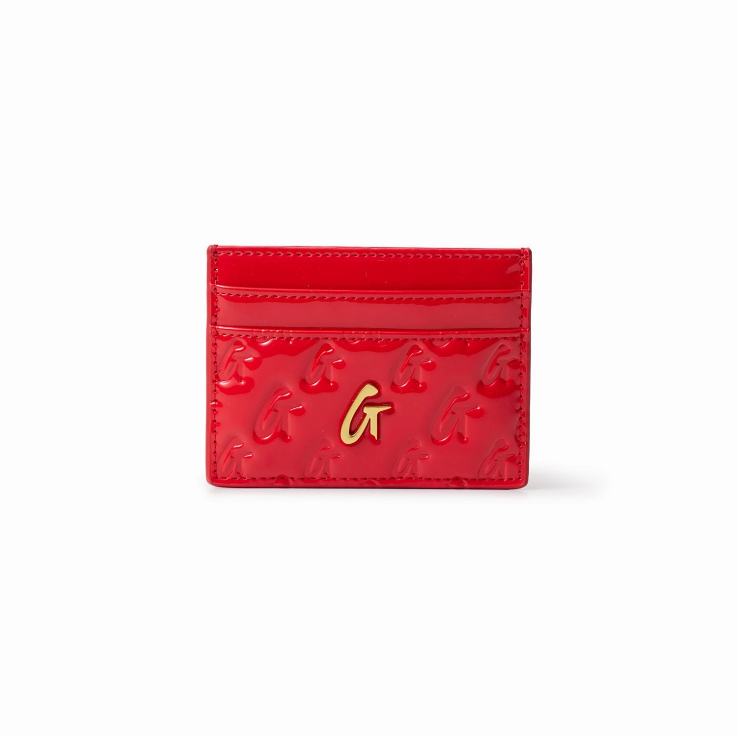 Dont Miss Big Savings Shop Smart Deals Monogram Gold Card Holder - Mirror Red