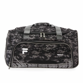 Todays Mega Savings Fila Source Sm Travel Gym Sport Duffel Bag, Black Digi Camo