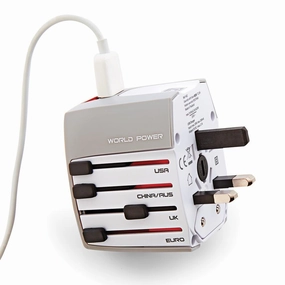 World Wide Adapter   2 Usbs Today Only Special