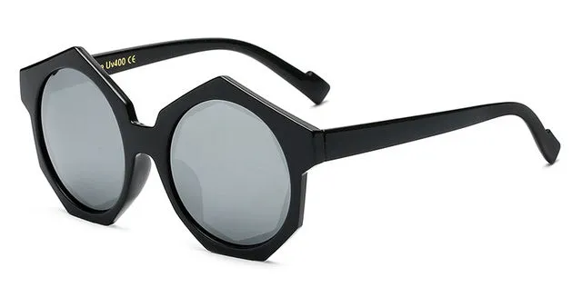 Hot Clearance Now Women'S Round Luxury Fashion Geometric Sunglasses