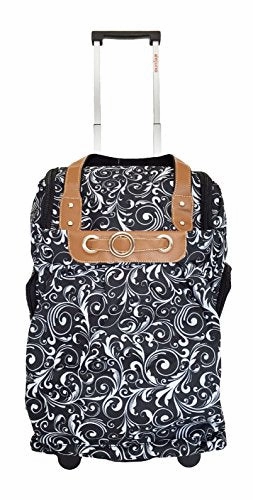 Daily Deal Frenzy Limited Offer Alert Trendy Flyer Duffel/Tote Bag Gym Luggage Case Wheel Purse Damask
