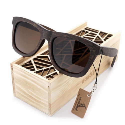 Special Offer Inside Online Deal Frenzy Men'S Wooden Polarized Lens Sunglasses In Wood Gift Case