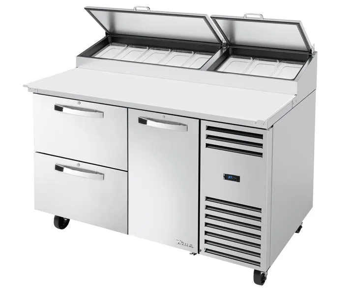 True TPP-AT-60D-2-HC~SPEC3, Commercial 60.25" W Two Section SPEC SERIES? Pizza Prep - 115 Volts
