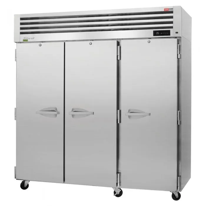 Turbo Air - PRO-77R-N, Commercial 77" 3 Solid Door Refrigerator PRO Series Reach-in Refrigerator, 3 Section 75.06 cu.ft
