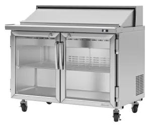 Turbo Air - PST-48-G-N, Commercial PRO Series Sandwich/Salad Unit-Glass door, (2) doors