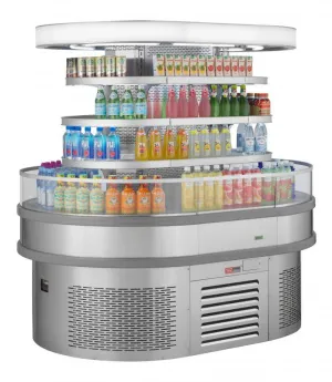 Turbo Air - TIOM-20RSRS-N, 68"L Oval Type Combined Unit, 20"Half-Round (2EA) 20"Square (1EA) - Stainless steel