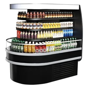 Turbo Air - TIOM-36RSB-N, 55"L Wall Type Combined Unit, 36"Half-Round (1EA) 36"Square (1EA) - Black