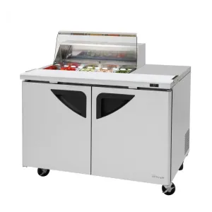 Turbo Air - TST-48SD-08S-N-CL, Commercial Super Deluxe Series, Sandwich/Salad Prep   Work Station