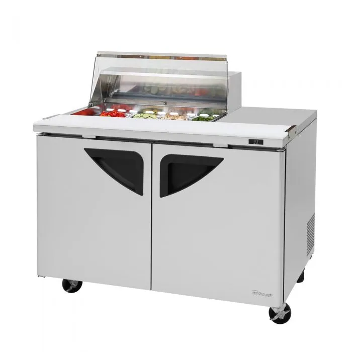 Turbo Air - TST-48SD-08S-N-CL, Commercial Super Deluxe Series, Sandwich/Salad Prep   Work Station