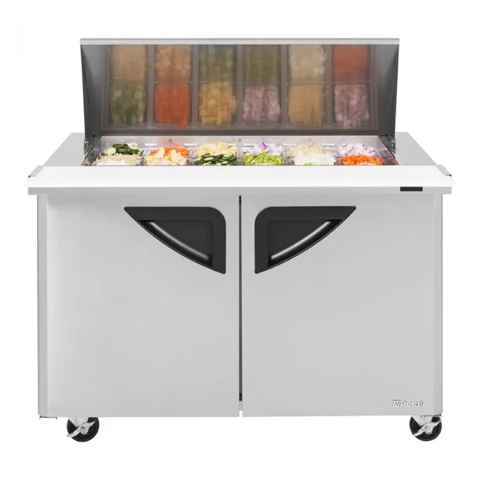 Turbo Air - TST-48SD-18-N, Commercial Super Deluxe mega top unit, Two-section