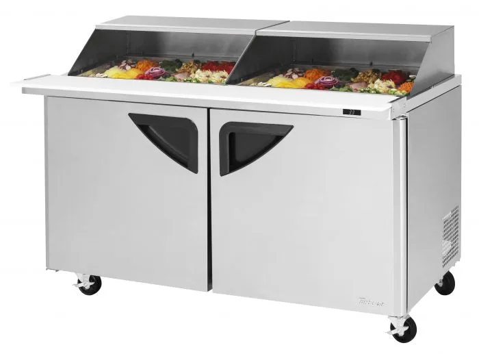 Turbo Air - TST-60SD-24-N-SL, Commercial Super Deluxe mega top unit ?C slide back lid, Two-section