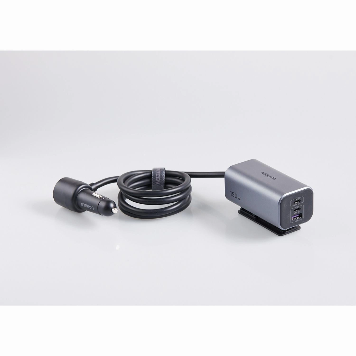 Ugreen Gan 4 Port Car Charger 150W - Grey & Black (Ug-Ec706-35571) Daily Special Offer