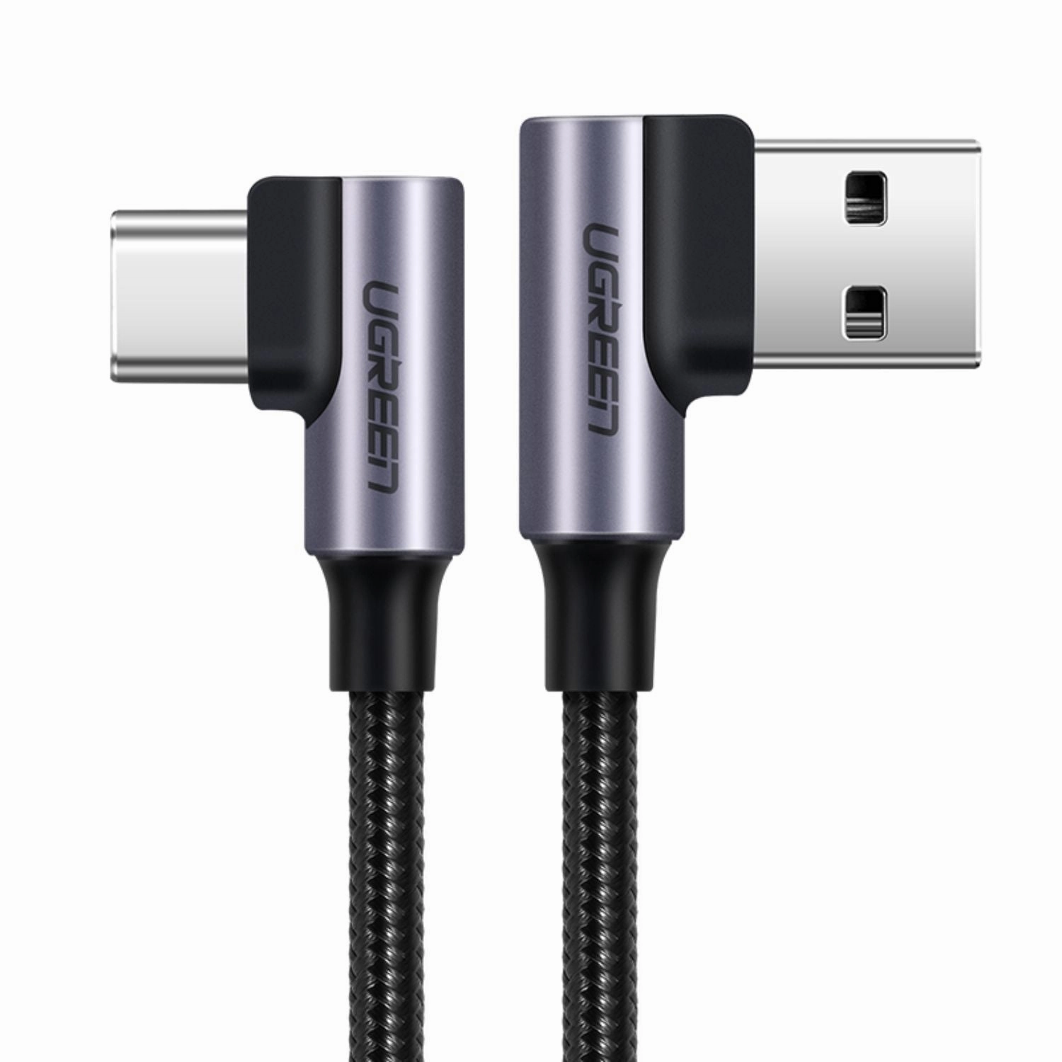 Today Only Savings Grab Todays Deal Ugreen Usb To Type-C Right Angle Braided Cable - 1 Meter