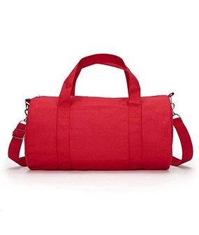 Ultraclub Grant Cotton Canvas Shoulder Straps Duffel Bag, Red, One Mega Discount Today
