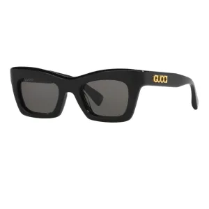Weekend Flash Offer Gucci Gg1773S 001 WomenS Sunglasses - Black Frame, Grey Lenses