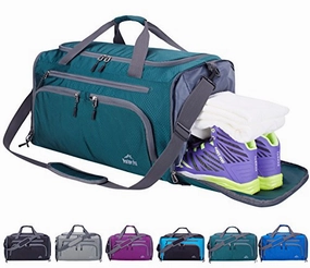 Venture Pal Packable Sports Gym Bag With Wet Pocket & Shoes Compartment Travel Duffel Bag For Men Limited Stock Deals Hot Offer Ending Soon