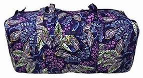 EndofWeek Deals Save Big Today Vera Bradley Large Traveler Duffel Bag (Batik Leaves)