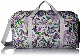 Clearance Event Alert Vera Bradley Lighten Up Large Travel Duffel, Lavender Botanical