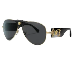 Dont Miss These Savings Special Offer Inside Versace Ve2150Q 62 Grey-Black & Gold Sunglasses