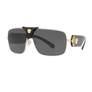 Versace Ve2207Q 100287 Sunglasses -Grey-Black & Gold Perfect Gift Sale Daily Hot Deal