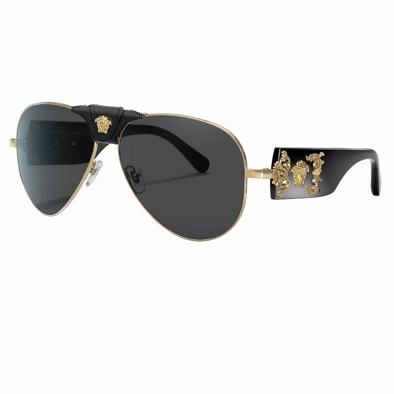Dont Miss These Savings Special Offer Inside Versace Ve2150Q 62 Grey-Black & Gold Sunglasses