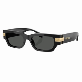 Grab Save Today Versace Ve4465 Gb1/87 Sunglasses - Black Frame, Dark Grey Lens