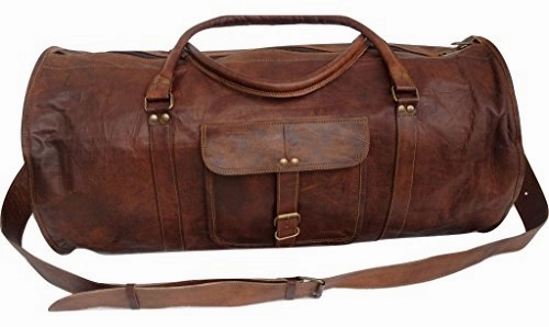 Vintage Crafts Leather 20 Inch Duffel Travel Gymovernight Weekend Leather Bag Today Only Hot Sale Todays Mega Savings