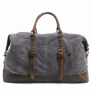 Hot Pick of the Day Vintage Military Canvas Leather Men Travel Bags Carry On Luggage Bags Men Duffel Bags Travel Tote