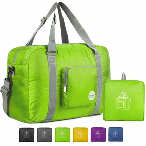 Wandf Foldable Travel Duffel Bag Luggage Sports Gym, Green Big Savings Alert Grab Your Deal Today