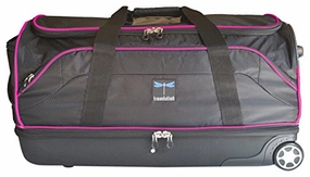 Travolution 28 Wheeled Drop-Bottom Duffel With Garment Rack With Pink Trim, Black With Pink Trim Grab Todays Deal Hot Deals Today