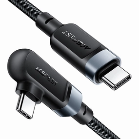 Acefast C5-03 Usb-C To Usb-C 100W Right Angled Aluminum Alloy Charging Data Cable Grab Todays Deal Mega Online Discount