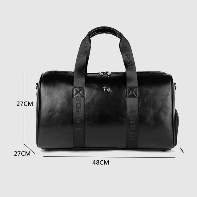 Shop Grab Offer Big Clearance Event Genuine Leather Men Travel Bag Carry On Luggage Bags Men Leather Travel Duffel Weekend Bag Big Tote