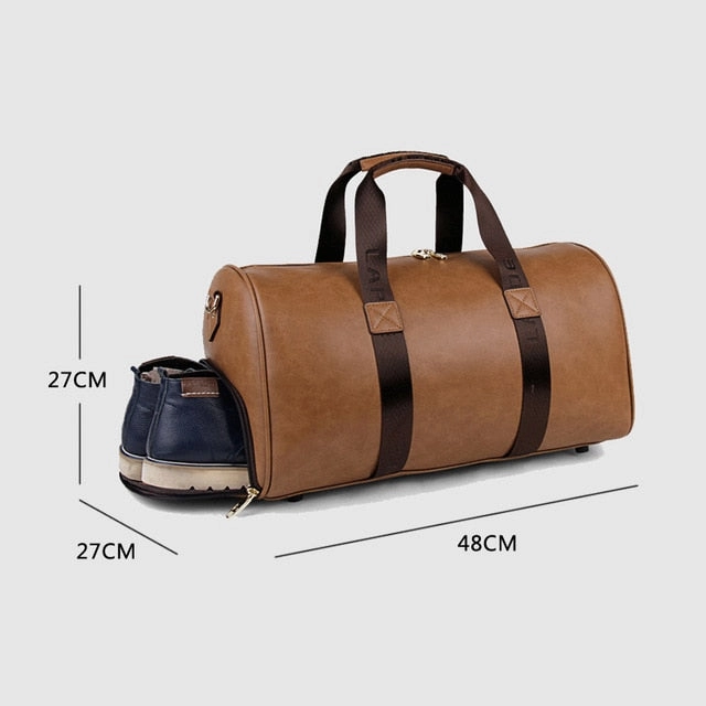 Special Surprise Sale Flash Sale Alert Genuine Leather Men Travel Bag Carry On Luggage Bags Men Leather Travel Duffel Weekend Bag Big Tote