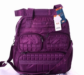 Hot Sale Alert Todays Mega Savings Lug Women'S Puddle Jumper Overnight/Gym Duffel Bag, Berry Purple, One Size