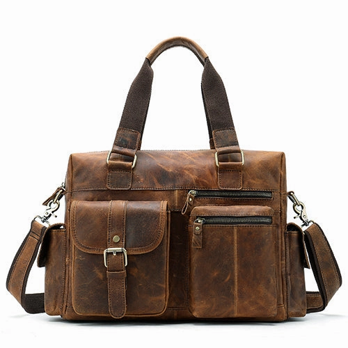 Westal Men'S Travel Bags Genuine Leather Big/Weekend Bag Luggage Duffel Travel Bags Hand Luggage Flash Deal Alert Hot Pick Sale