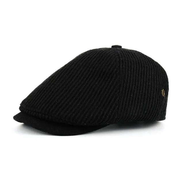 Special Offer Inside Winter Cotton Peaked Beret Cap For Men - Grey,Black,Navy,Coffee