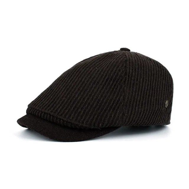 Dont Miss This Deal Winter Cotton Peaked Beret Cap For Men - Grey,Black,Navy,Coffee